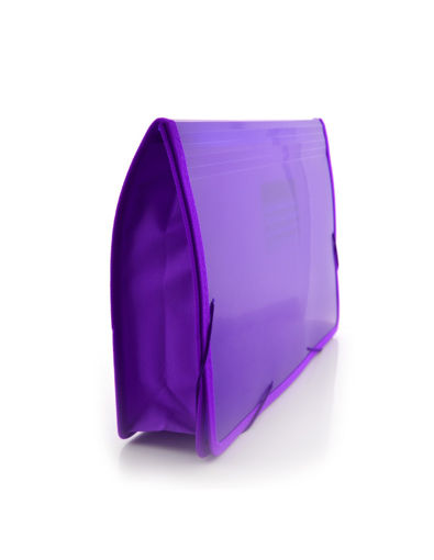 Picture of XXL A4+ FOLDER WITH FABRIC GUSSET - PURPLE